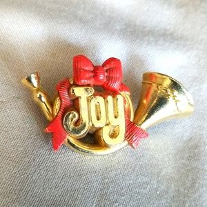 1983 Hallmark " JOY " Christmas pin Vintage